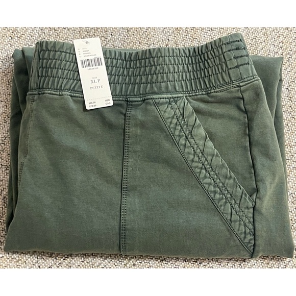 Anthropologie Army Green “Moss” Snap Waist Joggers NWT Size XLP - Picture 10 of 12